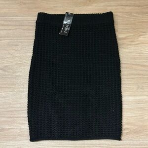 NWT- Black Knit Pencil Skirt